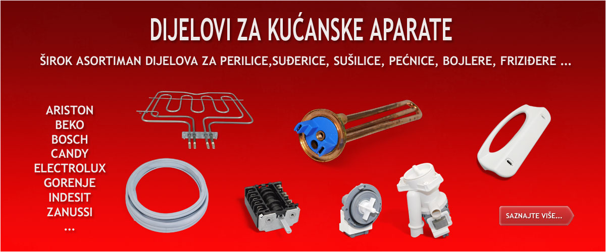 Dijelovi za kućanske aparate